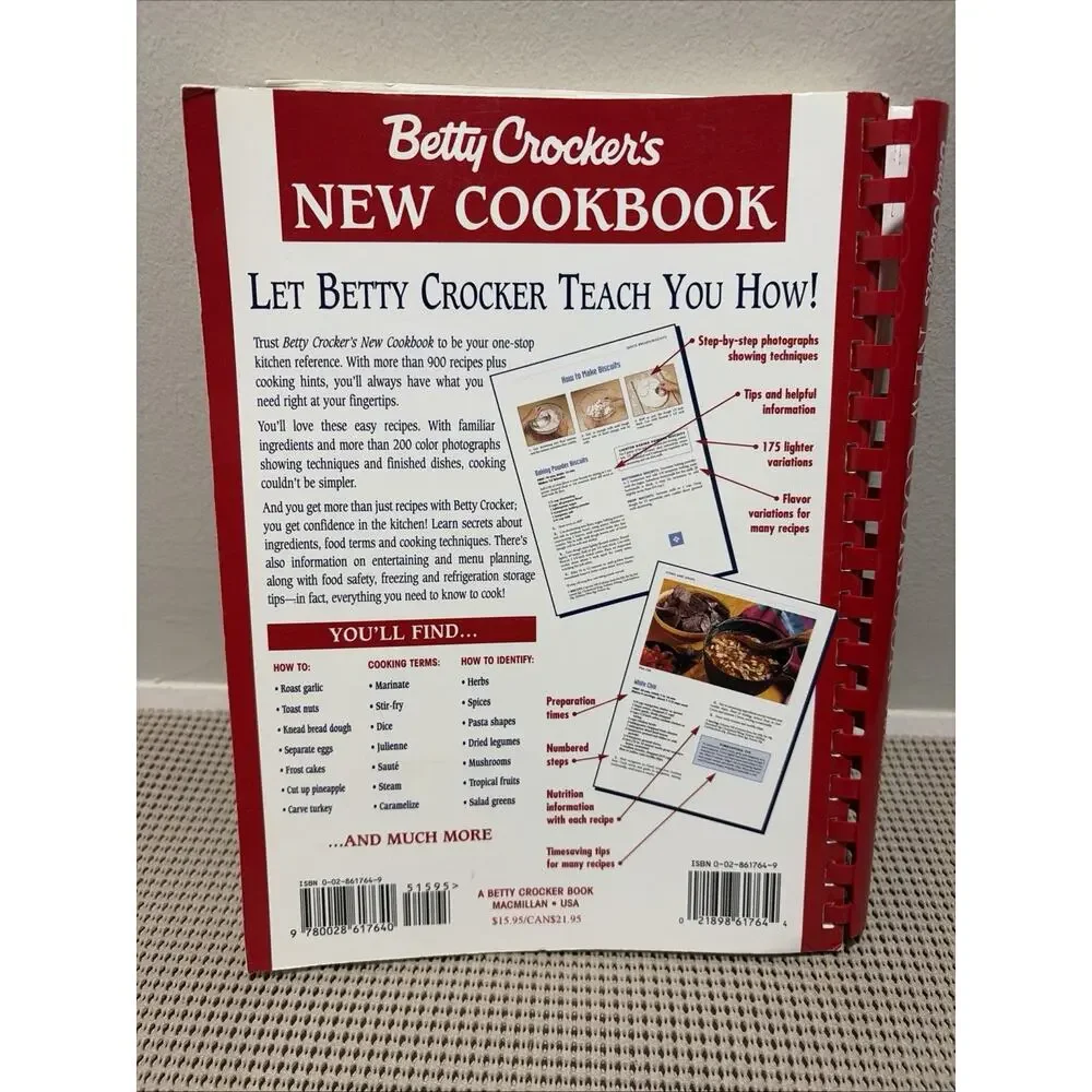 Betty Crocker's New Cookbook : Everything You Need to Know to Cook Spiral 1996